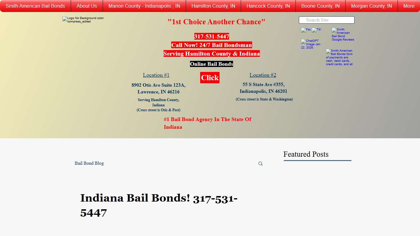 317-531-5447 Bail Bondsman Indiana Bail Bonds